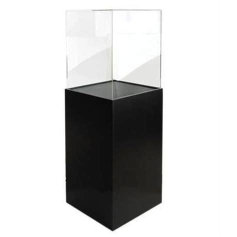 Vitrine De Mus E Pr Sentoir De Socle En Acrylique Noir Blanc Vente En