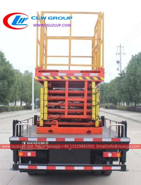 Dongfeng 8 Meters Flatbed Scissor Lift Truck The Cook Islands