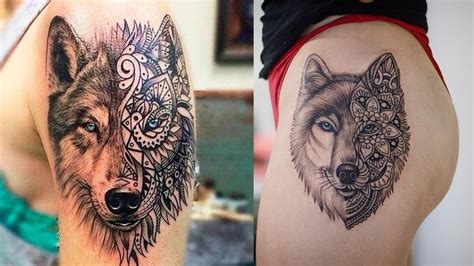 Wolf Face Flower Tattoo | Best Flower Site