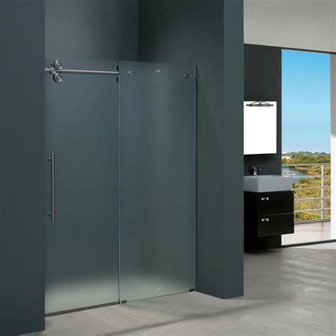 Vigo Elan In X In Frameless Bypass Shower Door In Stainless