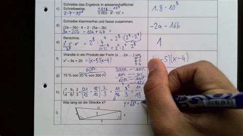 Aufgabe I Bms Mathematik Aufnahmepr Fung Fr Hling St Gallen