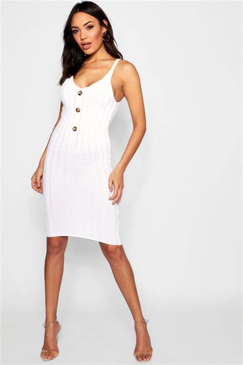 Buy Boohoo Button Front Midi Dress Off 62