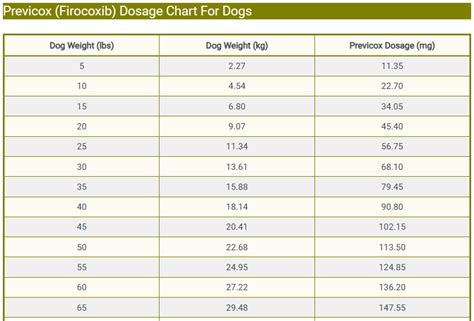 Previcox Dosage For Dogs Uses Benefits And Side Effects