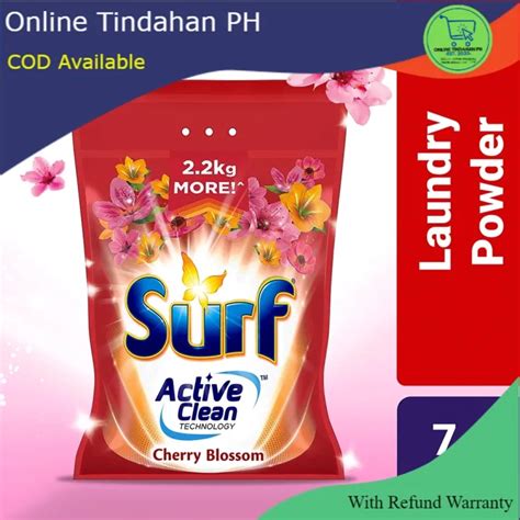 Surf Cherry Blossom Laundry Powder Detergent 7 5kg Pouch Lazada PH