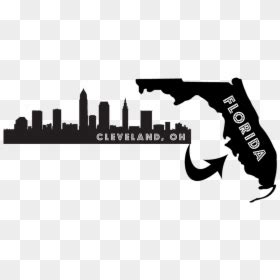 Cleveland Ohio Skyline Silhouette, HD Png Download - vhv