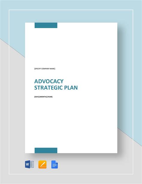 Advocacy Plan Template