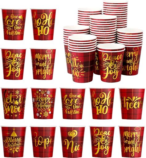 Amazon Sliner 300 Pcs Christmas Paper Cups Christmas Disposable