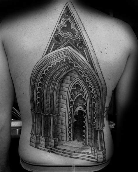 Cathedral Tattoo Designs For Men Church Ink Ideas