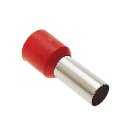 Terminal Tubular Ilhos Mm E Vermelho Pre Isolado Kit P S