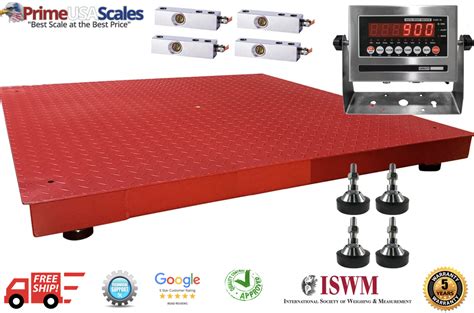 Floor Scale 20000 Lb To 30000 Lb High Capacity Prime Usa Scales