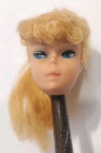 BARBIE HEAD ONLY PONYTAIL 8 BLONDE VTG 1960s JAPAN FOR REPLACEMENT OR OOAK DOLL EBay