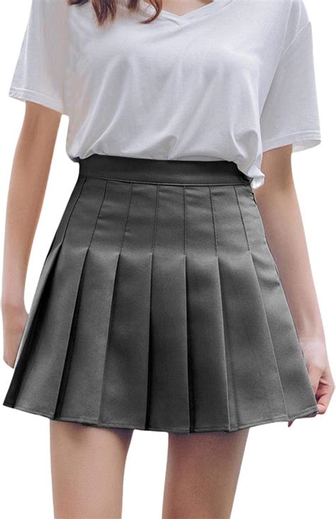 Shop 1994 Summer Women Tennis Skirts Korean High Waist Solid Mini Skirt