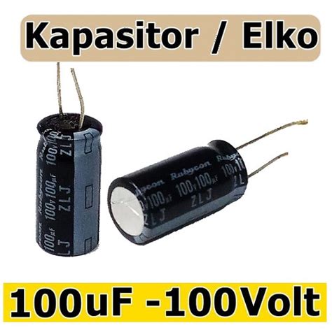 Jual Kapasitor Elco V Uf V Capacitor Elko Mikro