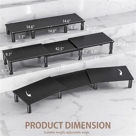 Snapklik Ax Waber Dual Monitor Stand Riser Monitor Stand