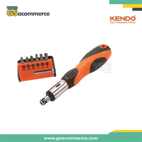 KENDO 20024 8pc Ratchet Screwdriver Bits Set Toko GS Acommerce