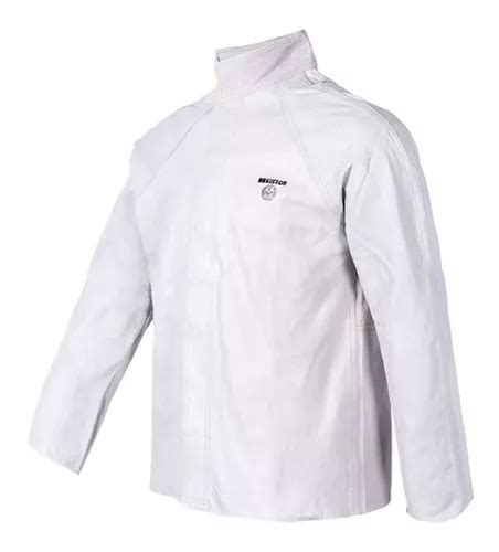 Chaqueta Soldador De Cuero Con Velcro Talla Xl Hilo Kevlar Cuotas