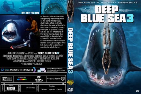 Deep Blue Sea 3 2020 R0 Custom DVD Cover Label DVDcover