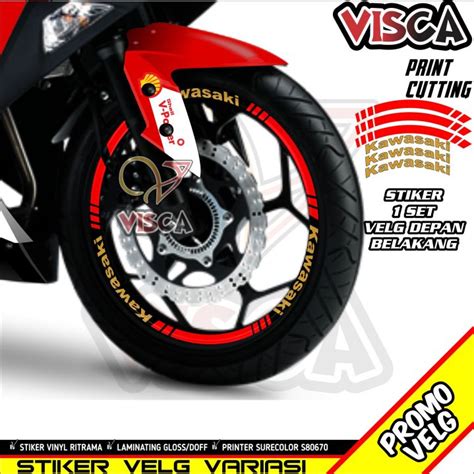 Stiker Velg List Velg Motor Cutting Sticker Velk Kawasaki Ninja Variasi