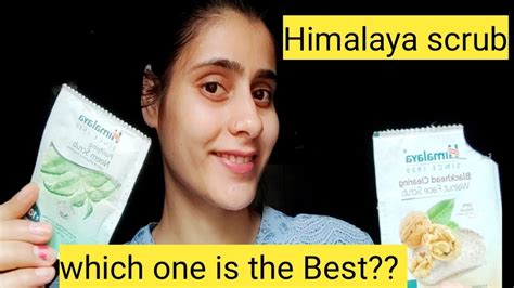 Himalaya Blackhead Clearing Walnut Scrub Vs Himalaya Neem Scrub Review Youtube