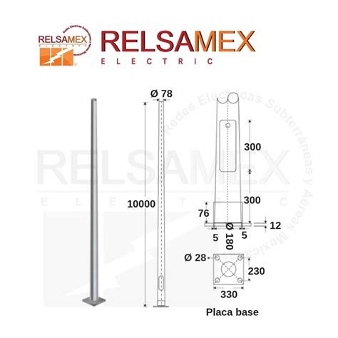 Poste C Nico Circular M Relsamex