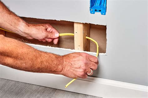 How To Run Electrical Wire Through Walls