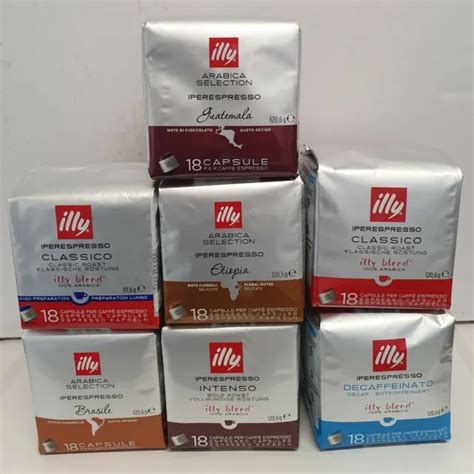 Illy Iperespresso Home Capsules Classico Intenso Lungo Decaf Coffee