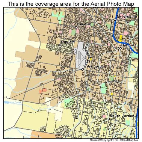 Aerial Photography Map of West Jordan, UT Utah