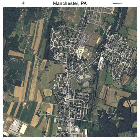 Aerial Photography Map of Manchester, PA Pennsylvania