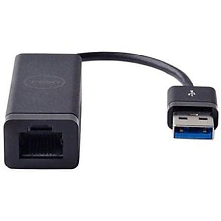 Dell - Network adapter - USB 3.0 - Gigabit Ethernet - black - with 1 ...