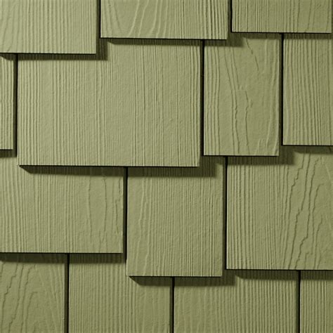 James Hardie Hardieshingle 1525x48 Hz5 Colorplus Staggered Edge Heathered Moss Shingle In The