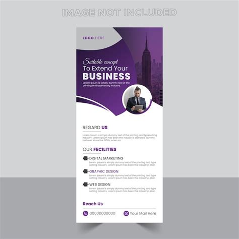 Premium Vector Corporate Rollup Banner Design Template