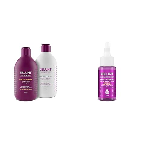 Bblunt Hair Fall Control Shampoo And Conditioner Combo300 Ml 250ml Scalp Hair Tonic 50 Ml