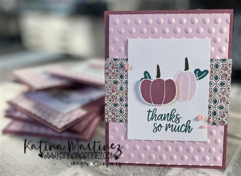 Fall-Inspired Thank You Cards - Katina Martinez