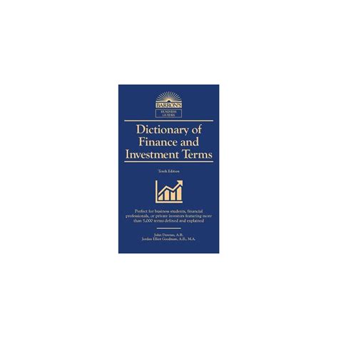 Dictionary Of Finance And Investment Terms Th Ed