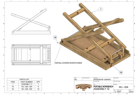 Super Space Saving! – Folding Workbench Plans | The Woodworker's Plans