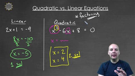 System Of Equations Quadratic And Linear