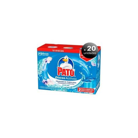 Pato Pack De 20 Unidades Pack 2 Recargas Discos Activos Wc Fragancia