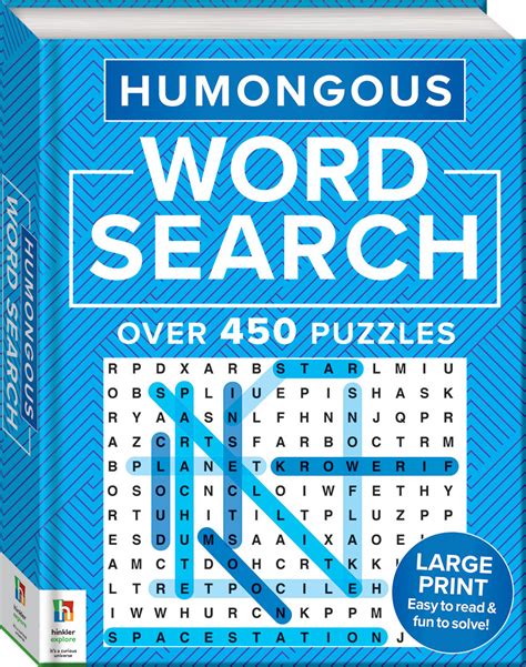 Humongous Word Search Puzzle Book - Puzzle Books - Books - Adult - Hinkler