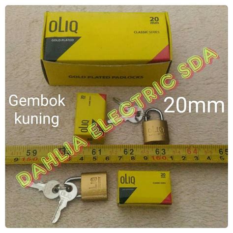 GEMBOK 20mm KUNING OLIQ Lazada Indonesia