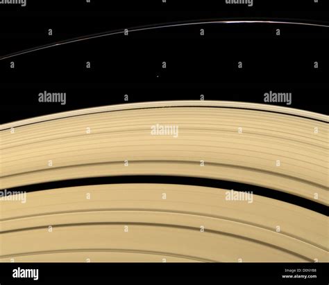 Rings and Moons of Saturn Stock Photo - Alamy