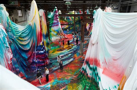 Katharina Grosse's Transforms Warehouse Into Kaleidoscope Installation