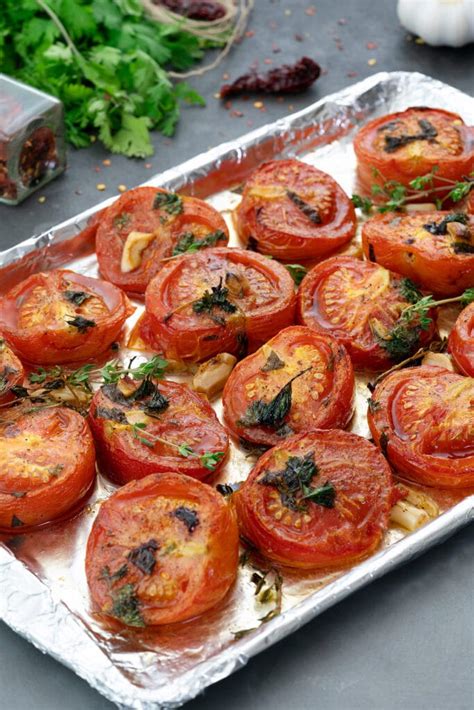 Oven Roasted Tomatoes Recipe Yellow Chilis