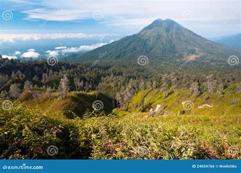 Gunung Merapi Volcano stock photo. Image of nature, morning - 24654766