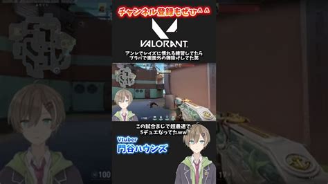 【valorant】慣れないレイズ使ってたら画面外の弾除けしてたw【門谷ハウンズ】shorts Valorant動画まとめ