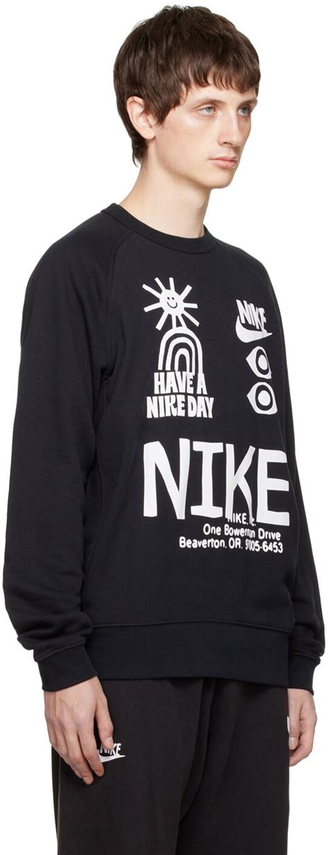 Buy Nike Nike Black Graphic Sweatshirt At 17% Off | Editorialist