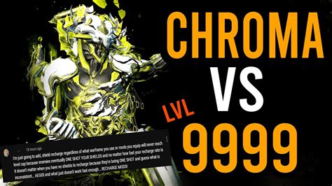 Level Cap Chroma Build Showcase Vs 9999 Warframe YouTube