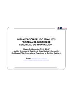 IMPLANTACIÓN DEL ISO 27001 2005 SISTEMA DE implantaci 211 n del