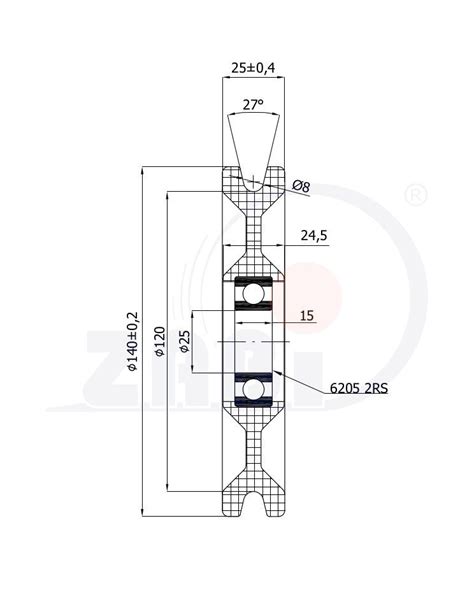 Kladka Plastová S Ložiskom 140 Mm Zabi Zabi Czech Sro