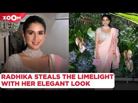 Radhika Merchant Steals The Limelight In Pastel Pink Saree At Abu Jani