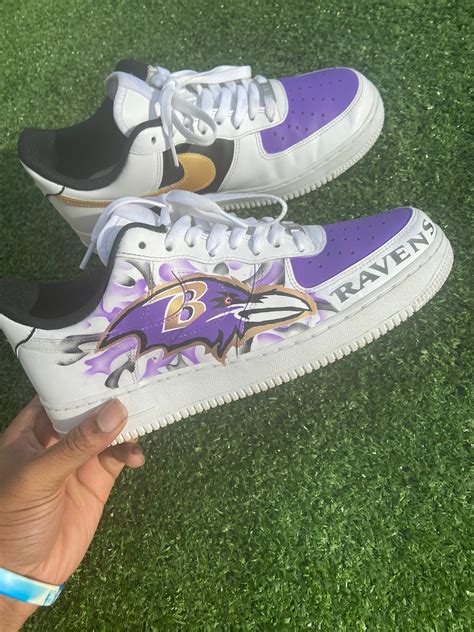 Baltimore Ravens Customize Air Force 1 | Etsy